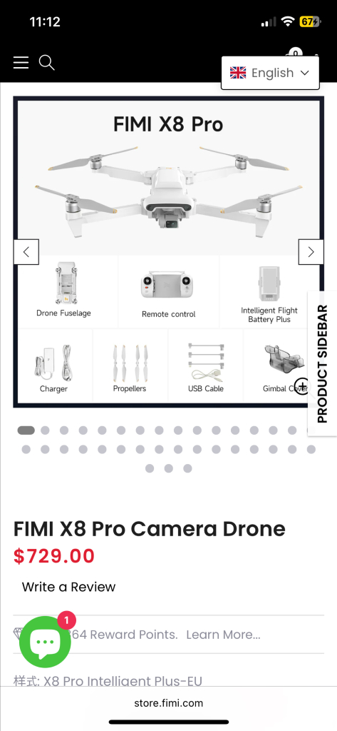 FIMI X8 Pro 카메라 드론 이미지