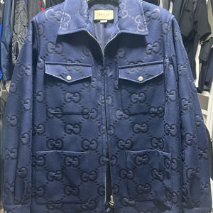 구찌 GG로고 점보 네이비 자켓