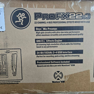 맥키 오디오 믹서 Profx22v3