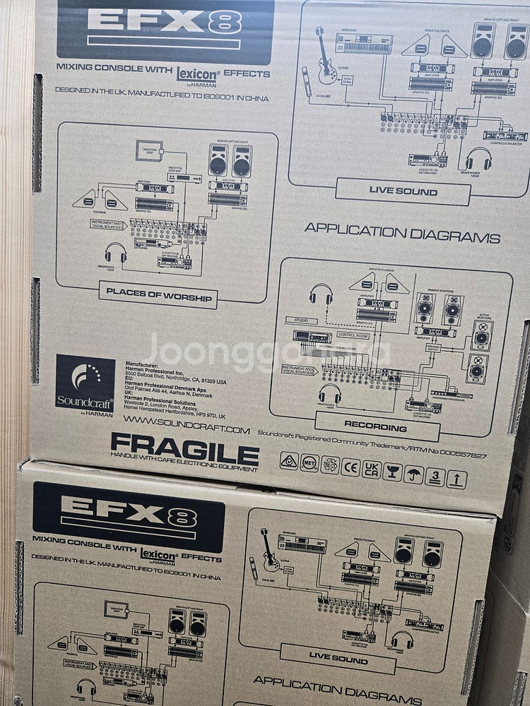 Soundcraft 오디오 믹서 EFX8--0