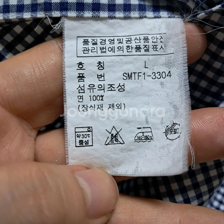 폴로 랄프로렌 깅엄 체크 남성셔츠 L(약 100~105--7