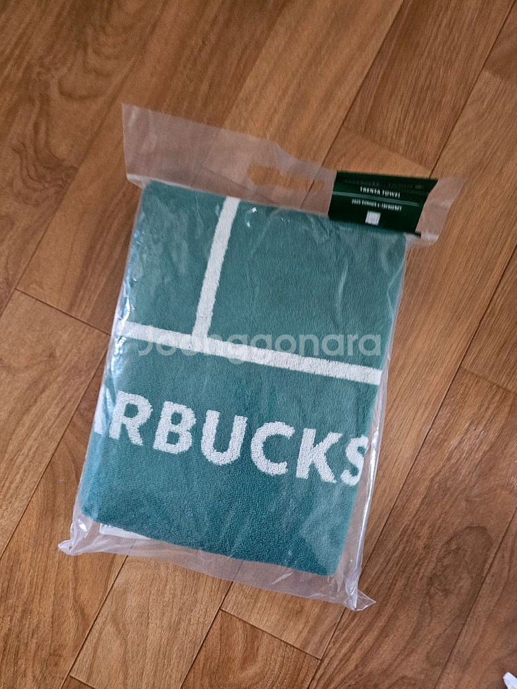 스타벅스 라코스테 프리퀀시 타월1개 미개봉새것--4