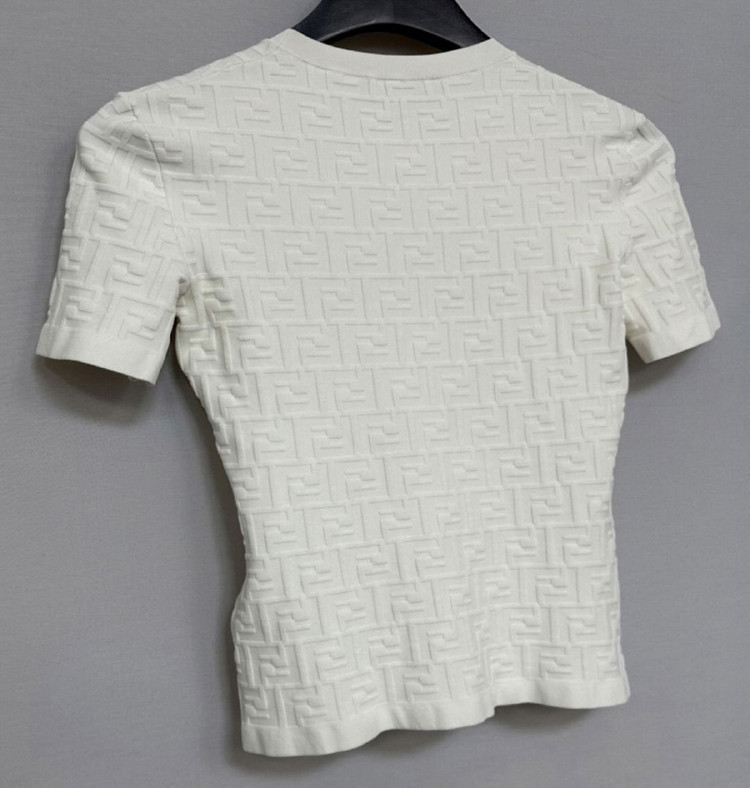 펜디 FF 비스코스 니트 반팔티 ( 44 )--5