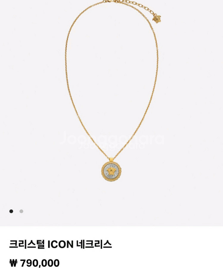 유니크/정품)베르사체 크리스털 ICON 네크리스--6