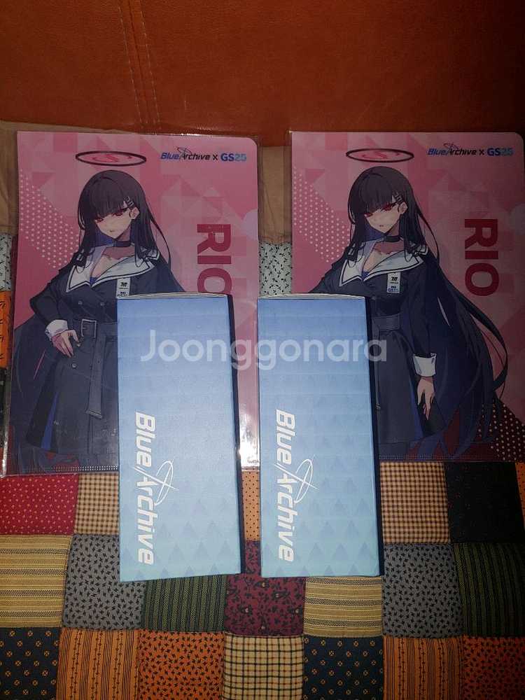 블루아카이브 gs25 경품 클리어파일 팝니다.--0