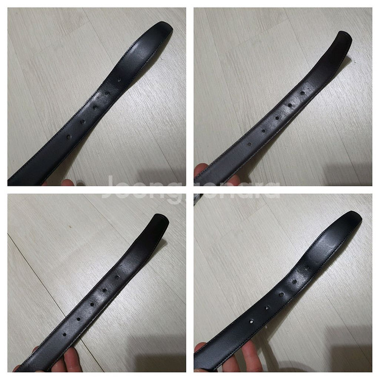 정품 듀퐁 다이아몬드 퀄팅 은장 남성 정장 벨트--9