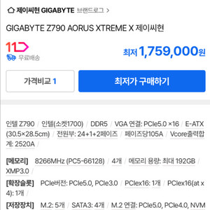 14900k + Z790 AORUS XTREME X