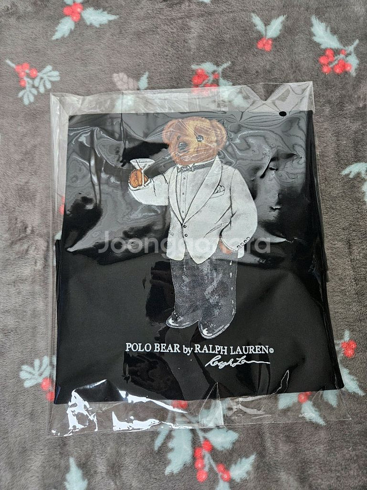 [L] 폴로 랄프로렌 마티니 베어 블랙 티셔츠 새제품--3