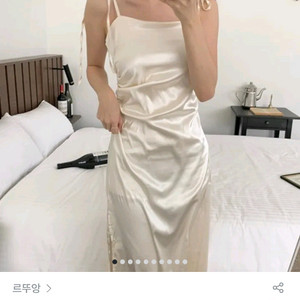 재끄 끈나시 롱원피스 웨딩브라이덜샤워 M