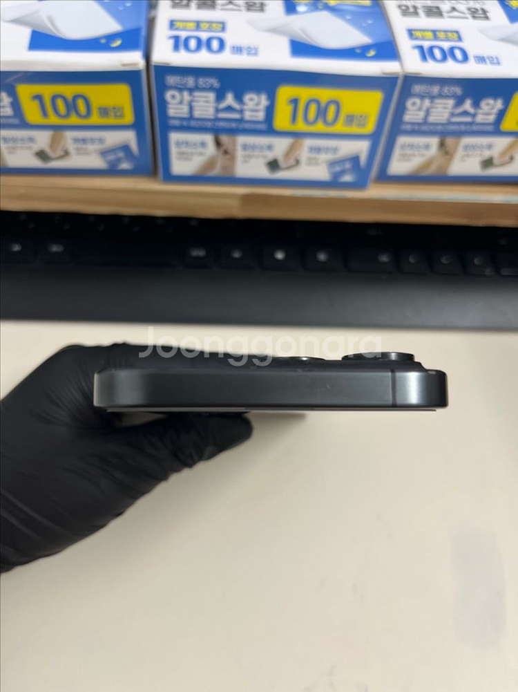 아이폰15프로맥스 256G 블랙티타늄 S급!--2
