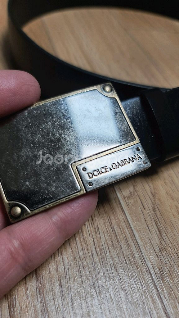 정품 돌체앤가바나 미사용 엔틱버클 가죽 벨트 32~36--2