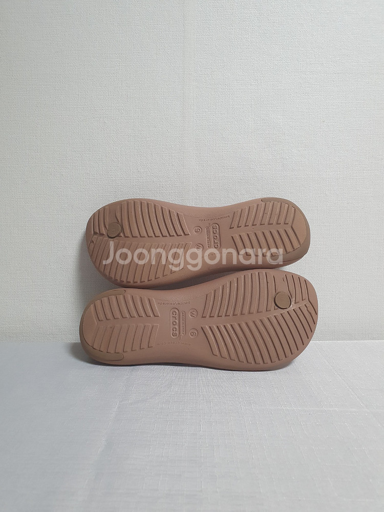택포가 230mm 크록스 쪼리 섹시 플립 샌달 브론즈--6