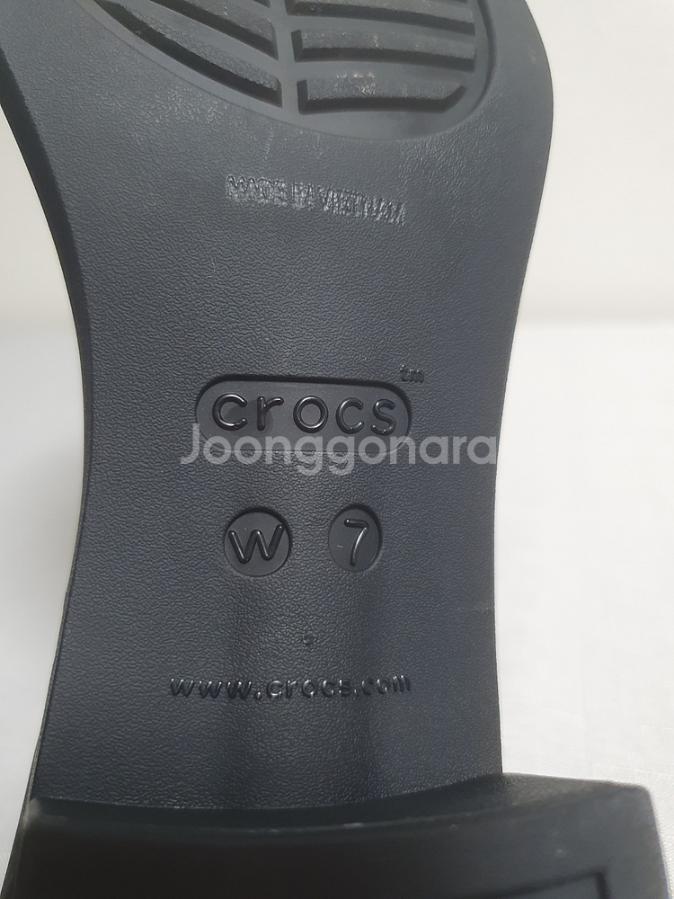 택포가 240mm 크록스 샌들 이자벨라 블록힐 청키힐--8