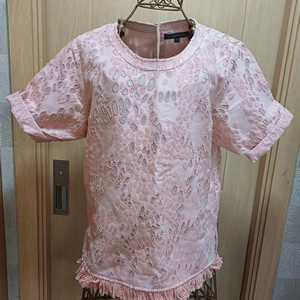 캐서린 말란드리노 펀칭 블라우스 핑크 S size