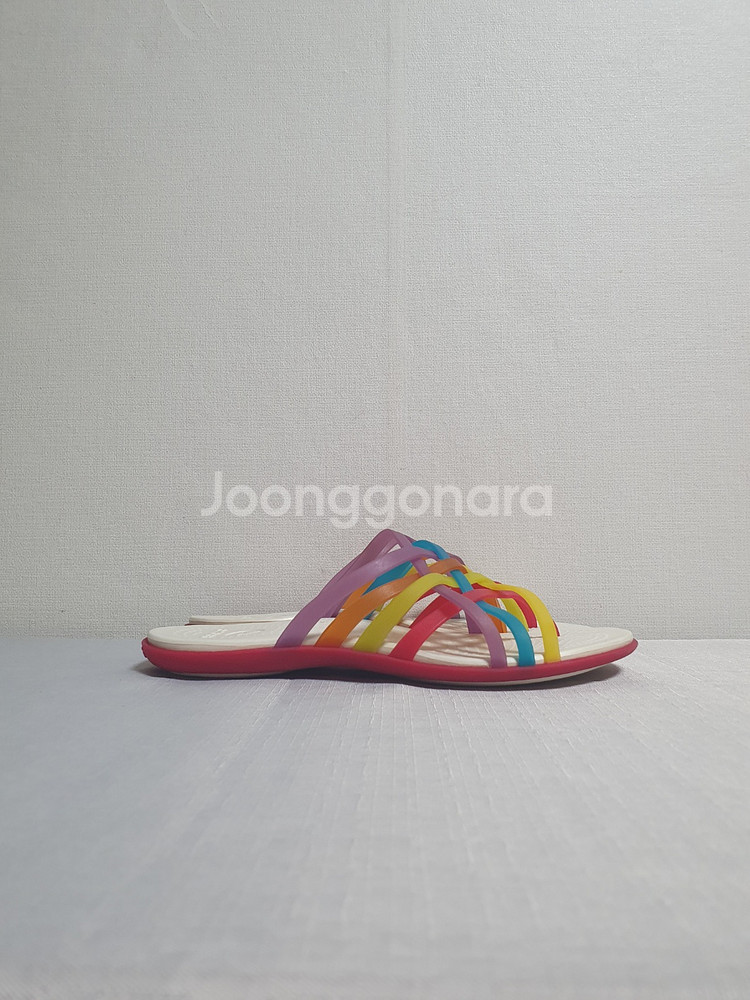 택포가 230mm 크록스 쪼리 후라체 플립플랍 제라늄--4