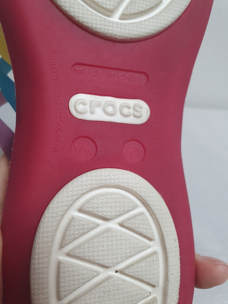 크록스 후라체 플립플랍 230mm 제라늄--8