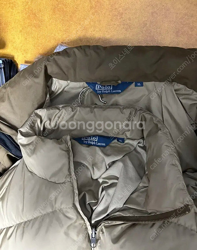 폴로랄프로렌 더블 카모 카키 덕다운 패딩 (X--7
