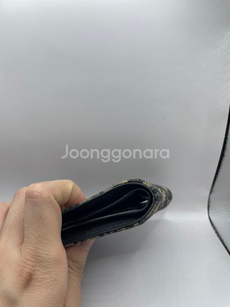 [영수증] 디올 오블리크 반지갑 베이지--4