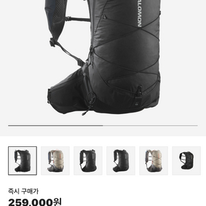 살로몬 XT 15 백팩 블랙 팝니다