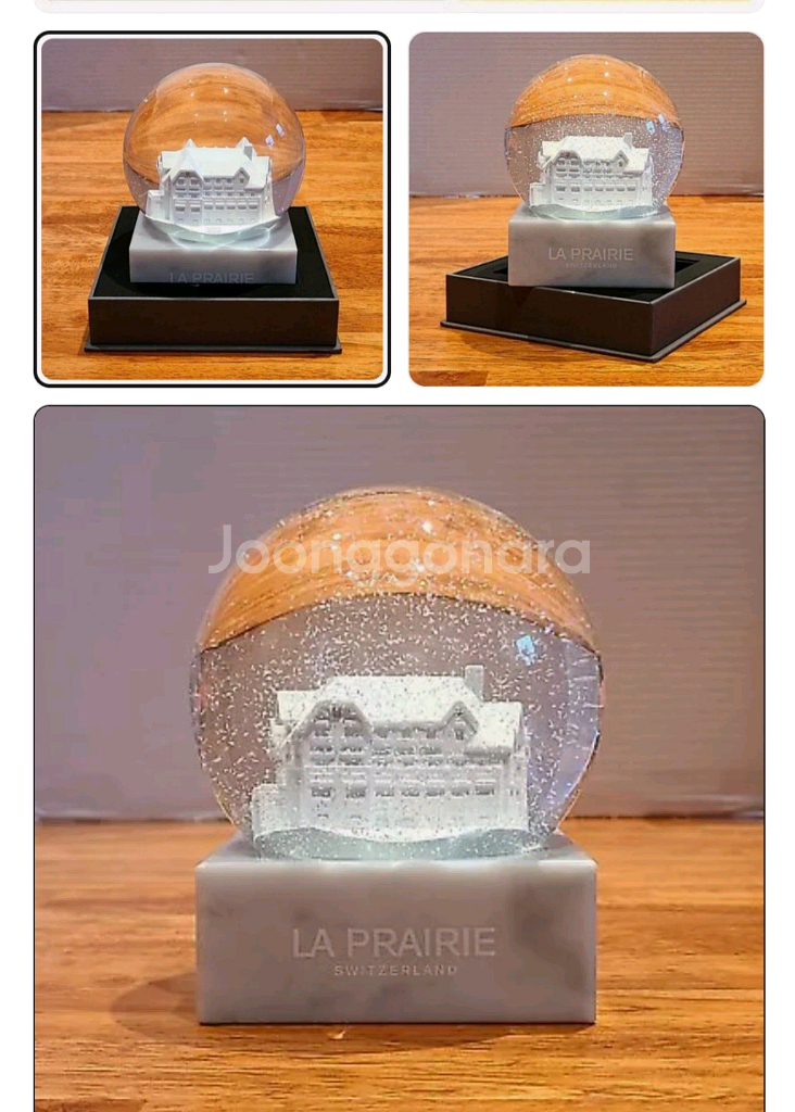 라프레르 스위스 스노우 글로브 한정판크리스탈볼 오브제--6
