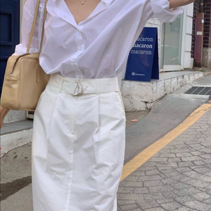 (새상품/m) 스키니피그 라임 스커트 판매