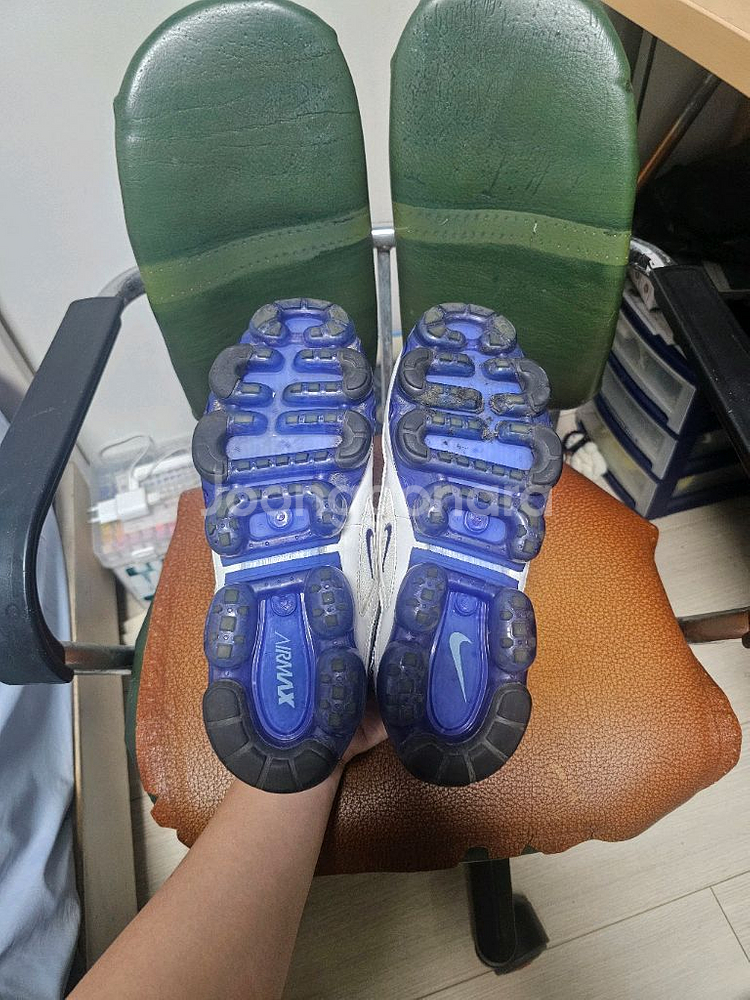 나이키 베이퍼맥스 97 퍼플 아쿠아 사이즈 260mm--5