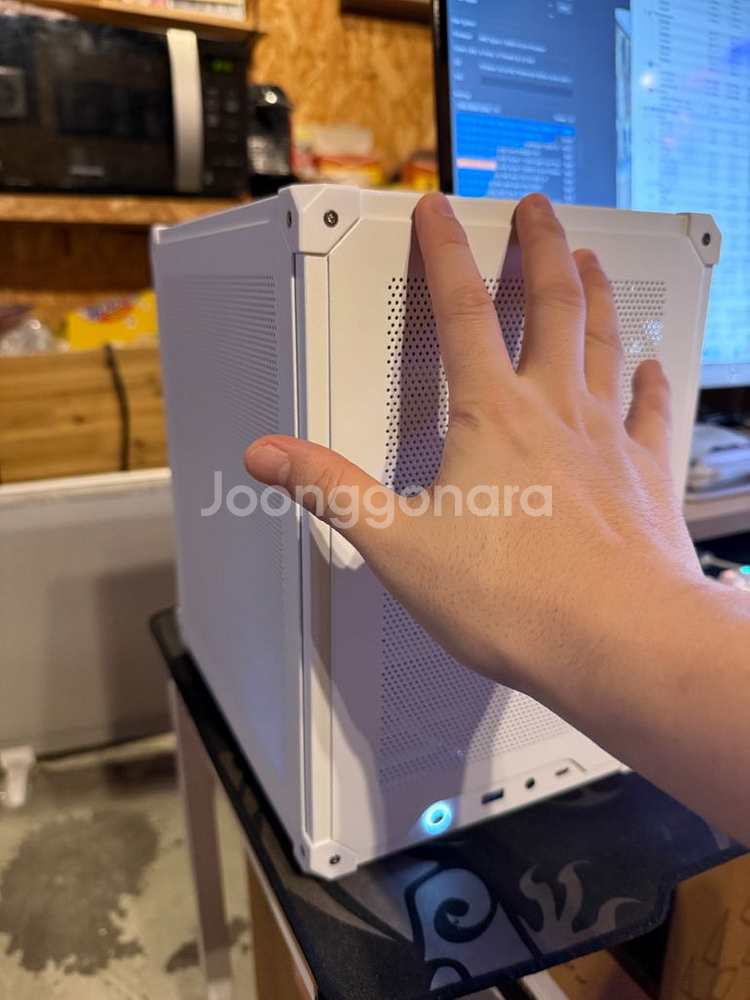 화이트 미니itx 게임용 가성비 컴퓨터 본체 PC--0