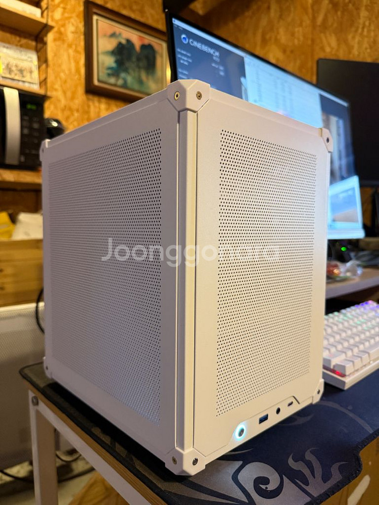 화이트 미니itx 게임용 가성비 컴퓨터 본체 PC--2