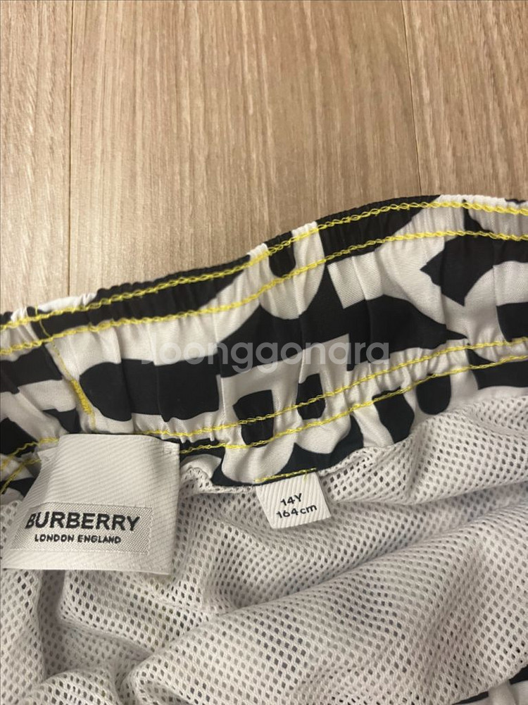 (정품)버버리 신형 키즈 스윔팬츠14y--1