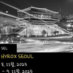 2025 하이록스 서울 11월9일 티켓 양도