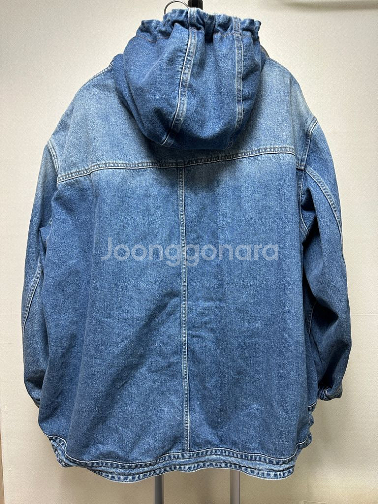 준지 23fw 오버핏 후드 데님 자켓 정품--1