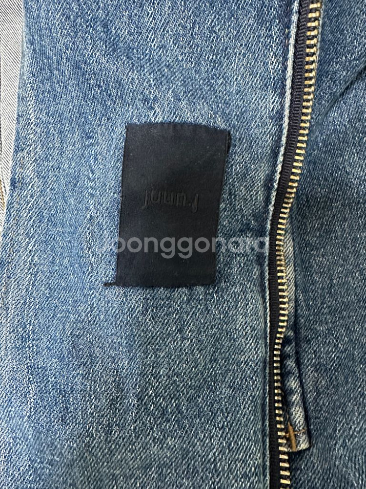 준지 23fw 오버핏 후드 데님 자켓 정품--2