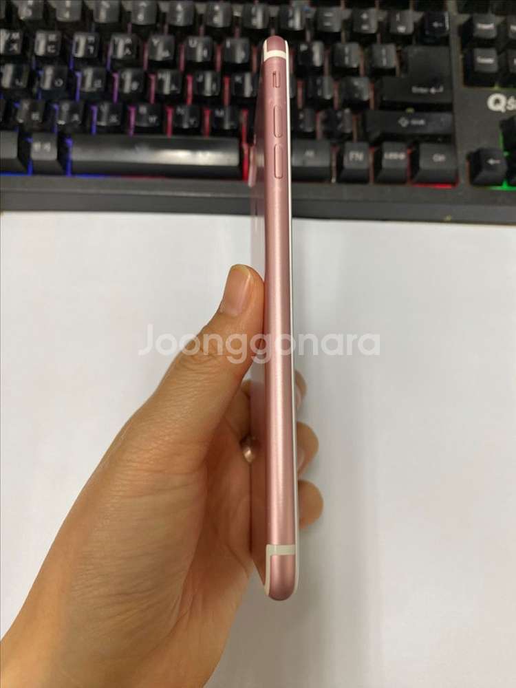 아이폰7플러스 로즈골드 A급 128GB 배터리90--4