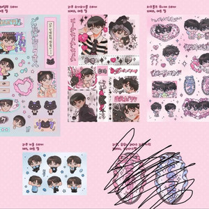 엔시티 위시 리쿠 사쿠야 치즈볼즈 스티커 양도
