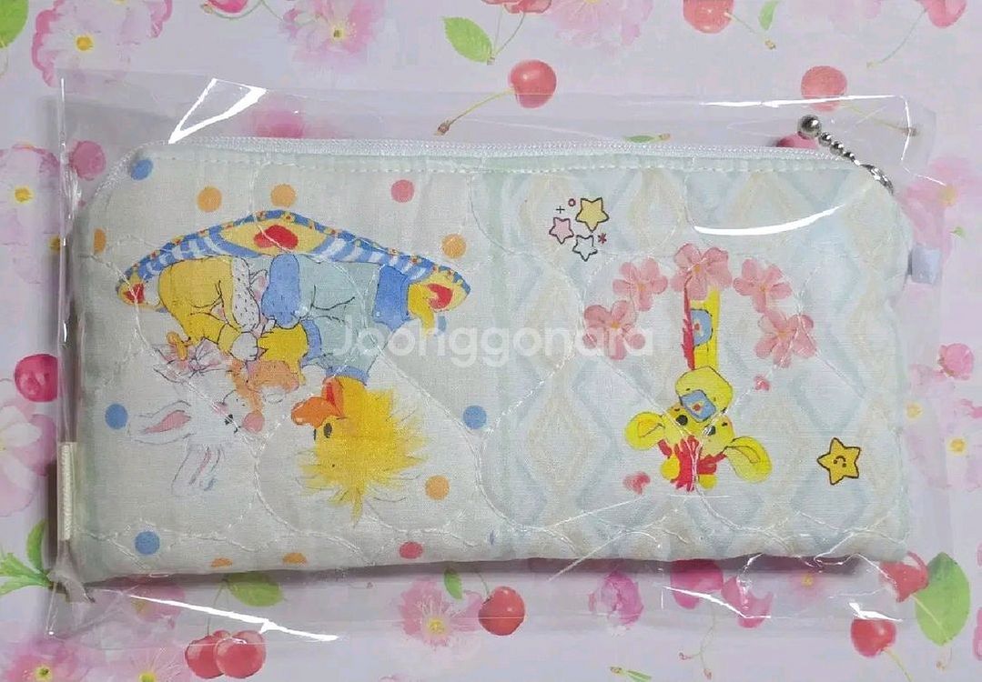 쟁잉 빈티지 하트 퀄팅 필통 파우치--1