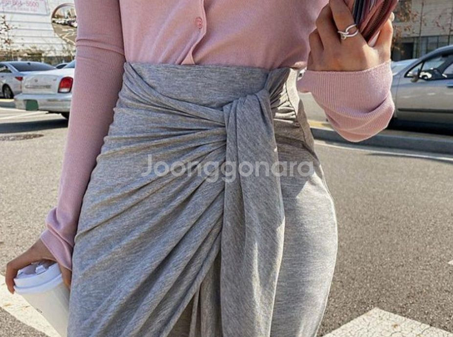 매듭 롱 스커트 새상품--1