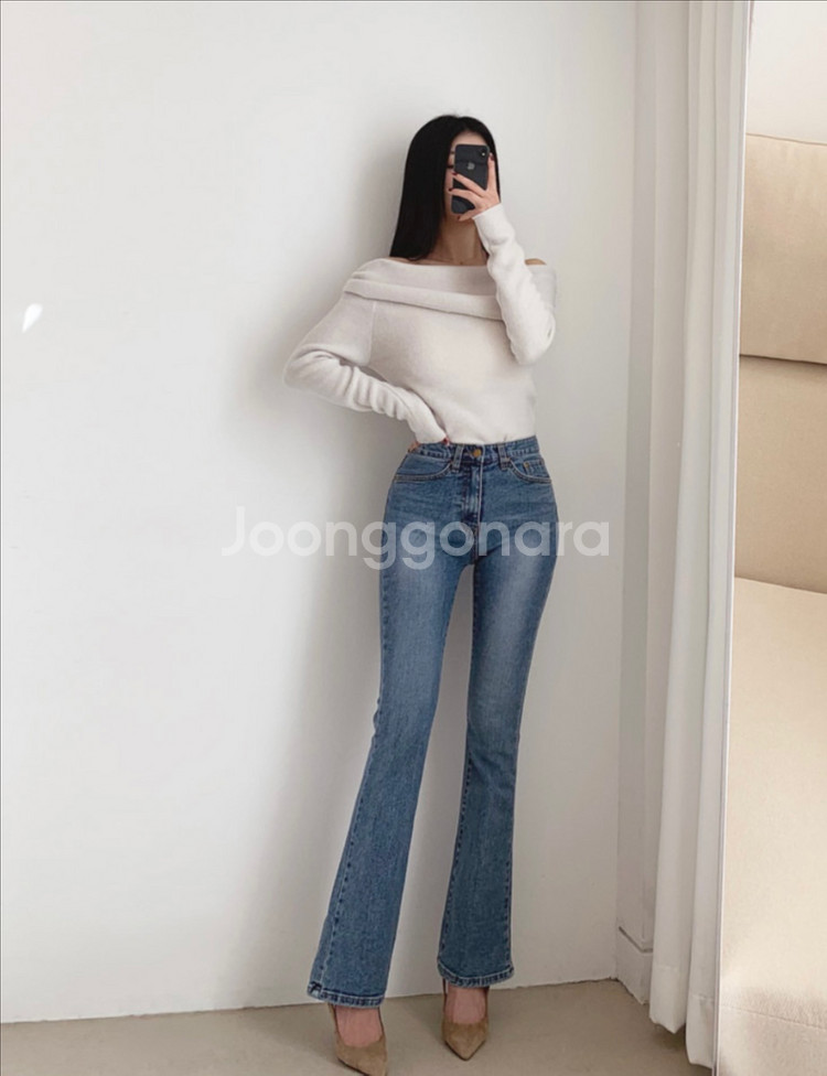 디프린지 중청 부츠컷 한번입음 S(모하쇼핑몰 동일)--0
