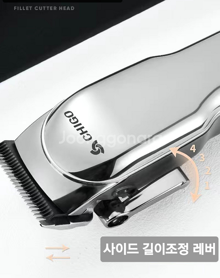 10W 고출력 USB충전식 전동 이발기 풀세트(새상품)--3