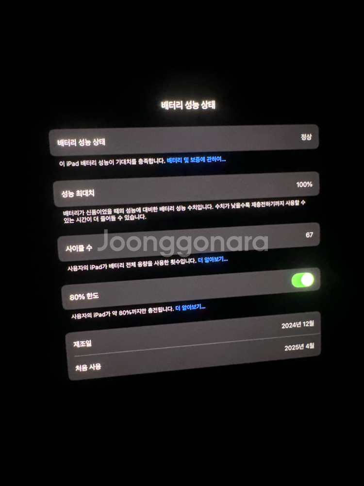 아이패드 프로11 M4 256기가--4