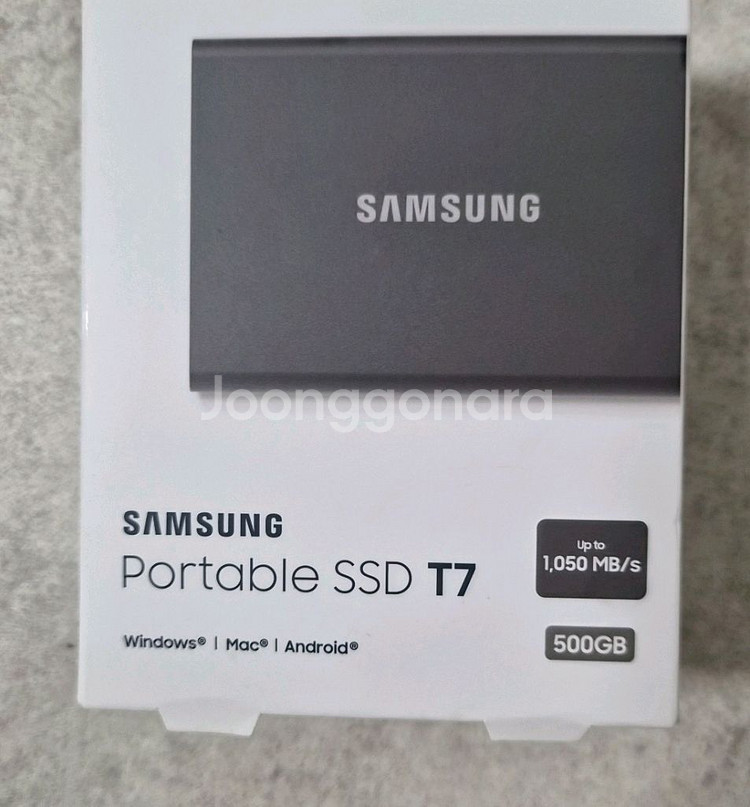 삼성 SSD T7 USB 3.2 Gen2 500G새상품--3