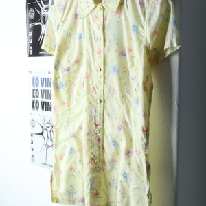 W(M) 브랜드빈티지 반팔셔츠 남방 리즈클레이본 노랑