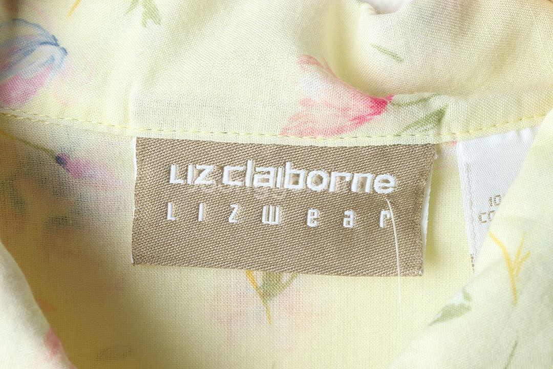 W(M) 브랜드빈티지 반팔셔츠 남방 리즈클레이본 노랑--4