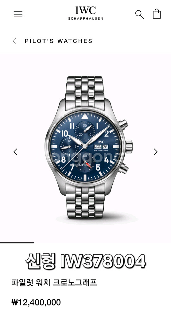 IWC 파일럿 어린왕자 크로노그래프 43mm--9