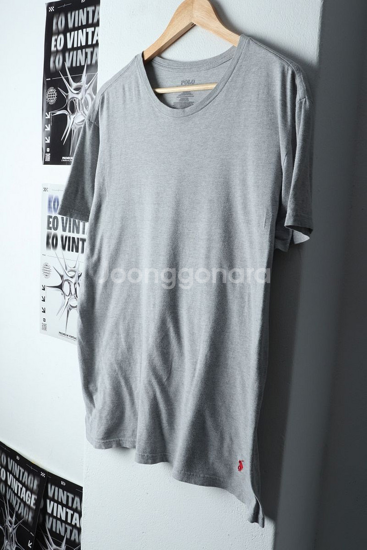 (L-XL) 폴로 랄프로렌 반팔 티셔츠 그레이--0