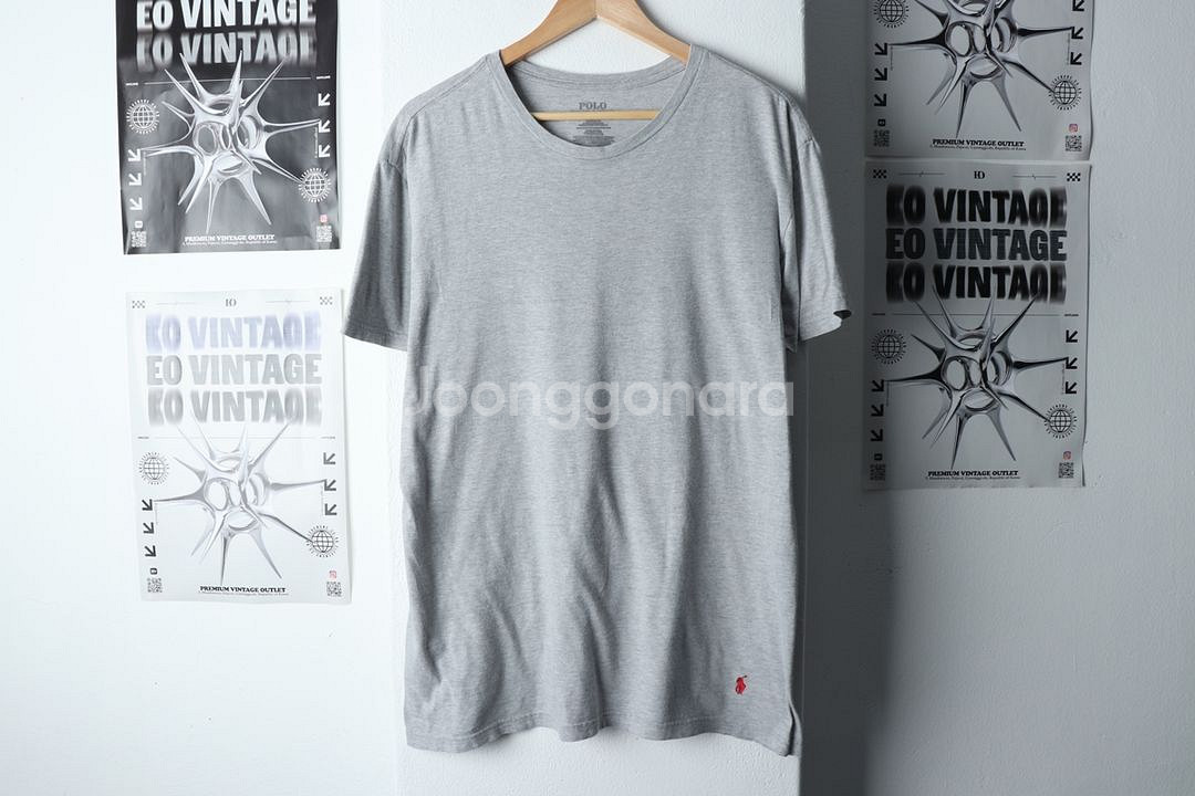 (L-XL) 폴로 랄프로렌 반팔 티셔츠 그레이--1
