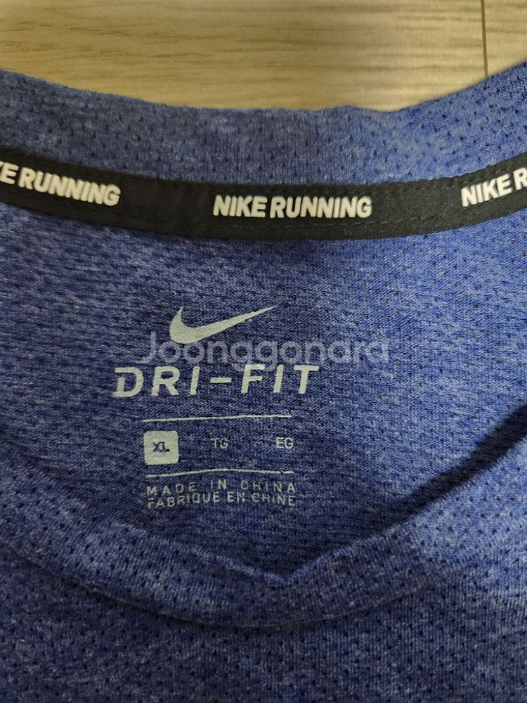 나이키 Running Dri-Fit 반팔 Blue XL--3