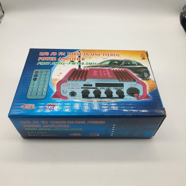 새제품) 미니 파워앰프 HY-600 블랙 아답터형--1