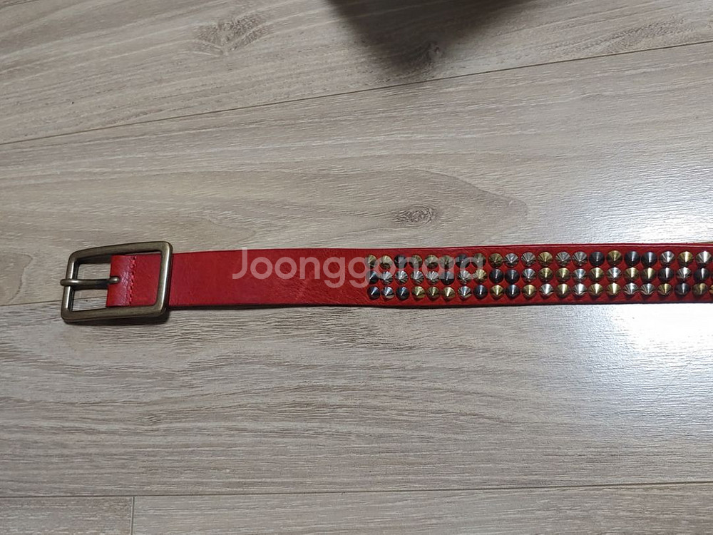자딕앤볼테르 레드 스터드 벨트(정품)--2
