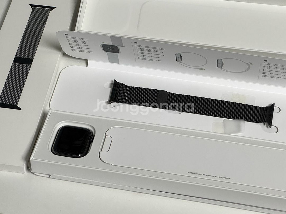 애플워치 7 스테인리스 41mm 그라파이트--4