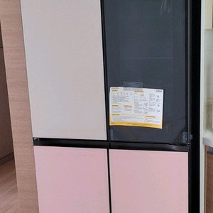 LG 오브제 노크온 냉장고